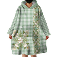 Liko Kukui Hawai'i Palaka Squares Maile Leaf Wearable Blanket Hoodie Flowers Hawaiian Quilt Patterns LT9 - Polynesian Pride