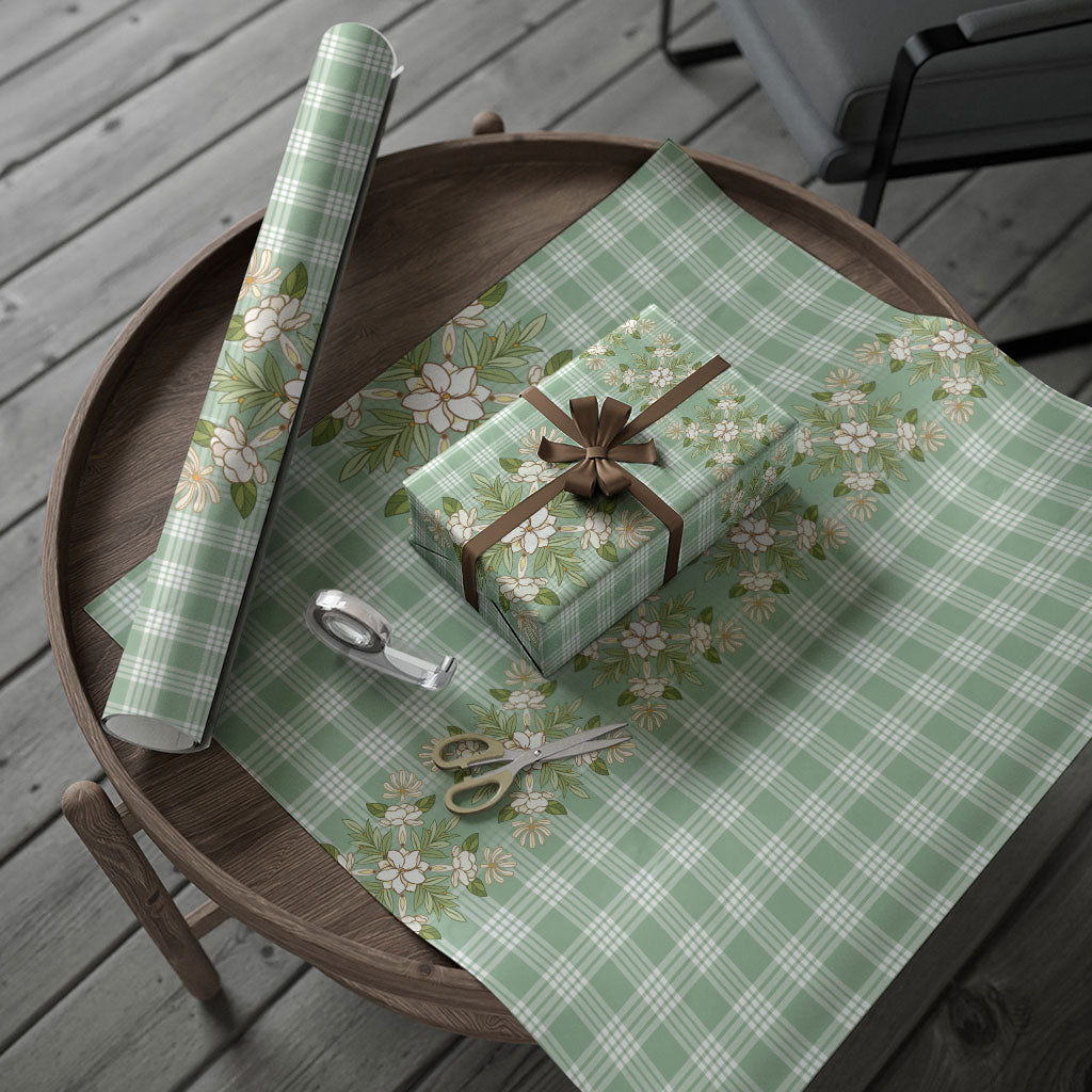 Liko Kukui Hawai'i Palaka Squares Maile Leaf Wrapping Paper Flowers Hawaiian Quilt Patterns LT9 - Polynesian Pride