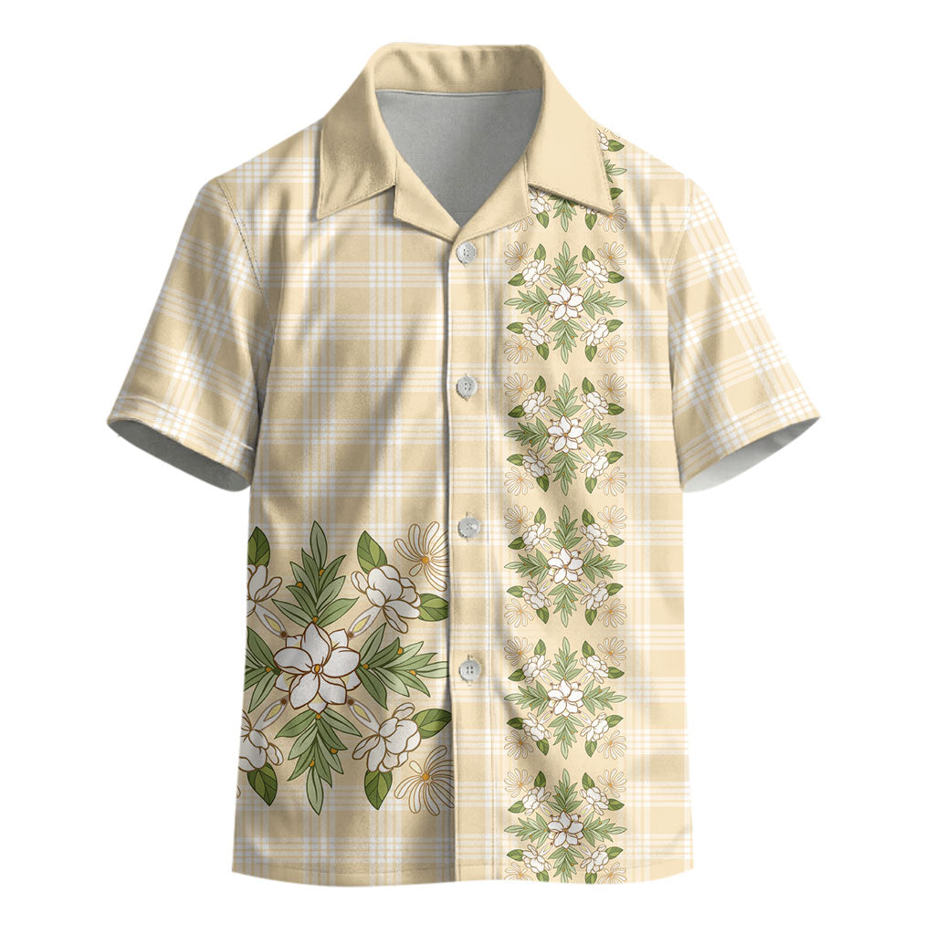 Melemele Ahiahia Hawai'i Palaka Squares Maile Leaf Kid Hawaiian Shirt Flowers Hawaiian Quilt Patterns LT9 - Polynesian Pride