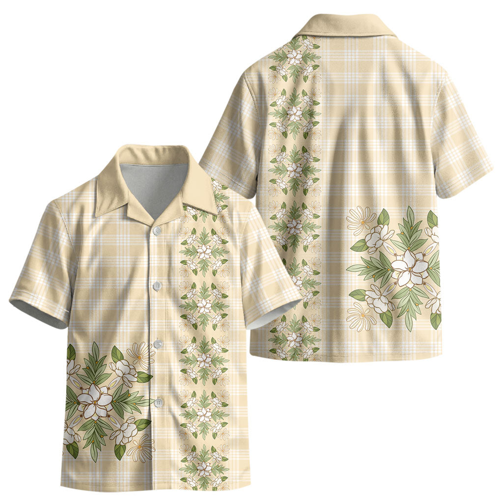 Melemele Ahiahia Hawai'i Palaka Squares Maile Leaf Kid Hawaiian Shirt Flowers Hawaiian Quilt Patterns LT9 - Polynesian Pride