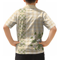 Melemele Ahiahia Hawai'i Palaka Squares Maile Leaf Kid Hawaiian Shirt Flowers Hawaiian Quilt Patterns LT9 - Polynesian Pride