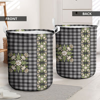 Pauli Hawai'i Palaka Squares Maile Leaf Laundry Basket Flowers Hawaiian Quilt Patterns LT9 - Polynesian Pride