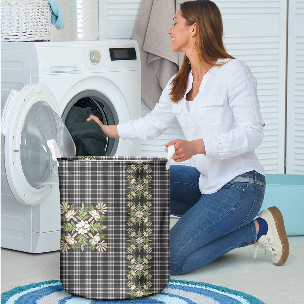Pauli Hawai'i Palaka Squares Maile Leaf Laundry Basket Flowers Hawaiian Quilt Patterns LT9 - Polynesian Pride