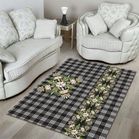 Pauli Hawai'i Palaka Squares Maile Leaf Area Rug Flowers Hawaiian Quilt Patterns LT9 - Polynesian Pride