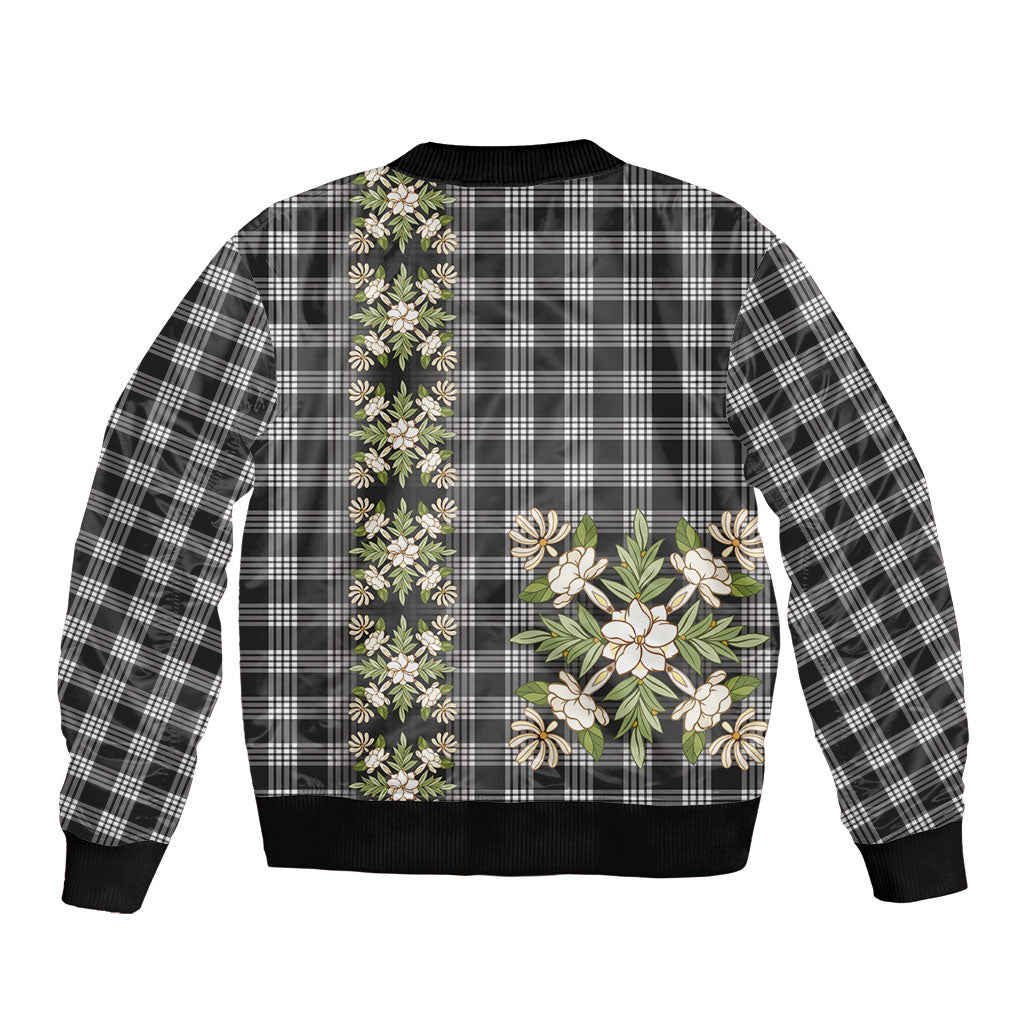 Pauli Hawai'i Palaka Squares Maile Leaf Bomber Jacket Flowers Hawaiian Quilt Patterns LT9 - Polynesian Pride