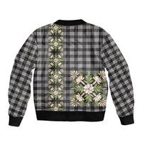 Pauli Hawai'i Palaka Squares Maile Leaf Bomber Jacket Flowers Hawaiian Quilt Patterns LT9 - Polynesian Pride