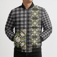 Pauli Hawai'i Palaka Squares Maile Leaf Bomber Puffer Jacket Flowers Hawaiian Quilt Patterns LT9 - Polynesian Pride