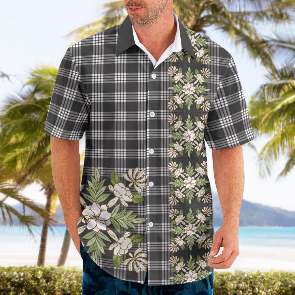 Pauli Hawai'i Palaka Squares Maile Leaf Hawaiian Shirt Flowers Hawaiian Quilt Patterns LT9 - Polynesian Pride
