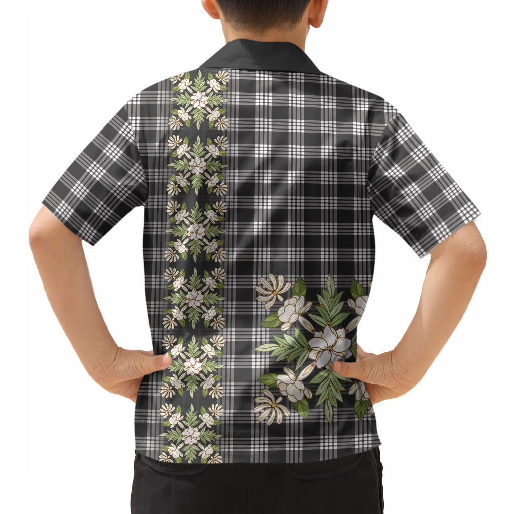 Pauli Hawai'i Palaka Squares Maile Leaf Hawaiian Shirt Flowers Hawaiian Quilt Patterns LT9 - Polynesian Pride