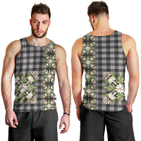 Pauli Hawai'i Palaka Squares Maile Leaf Men Tank Top Flowers Hawaiian Quilt Patterns LT9 - Polynesian Pride