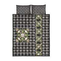 Pauli Hawai'i Palaka Squares Maile Leaf Quilt Bed Set Flowers Hawaiian Quilt Patterns LT9 - Polynesian Pride