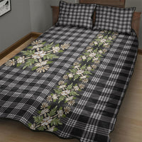 Pauli Hawai'i Palaka Squares Maile Leaf Quilt Bed Set Flowers Hawaiian Quilt Patterns LT9 - Polynesian Pride