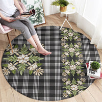 Pauli Hawai'i Palaka Squares Maile Leaf Round Carpet Flowers Hawaiian Quilt Patterns LT9 - Polynesian Pride