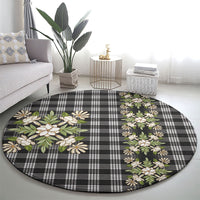Pauli Hawai'i Palaka Squares Maile Leaf Round Carpet Flowers Hawaiian Quilt Patterns LT9 - Polynesian Pride