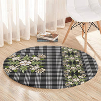 Pauli Hawai'i Palaka Squares Maile Leaf Round Carpet Flowers Hawaiian Quilt Patterns LT9 - Polynesian Pride