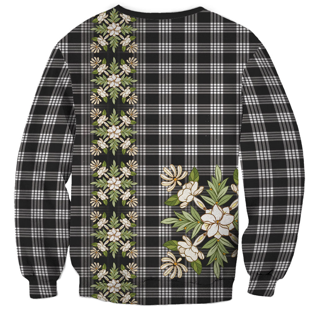 Pauli Hawai'i Palaka Squares Maile Leaf Sweatshirt Flowers Hawaiian Quilt Patterns LT9 - Polynesian Pride