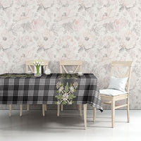 Pauli Hawai'i Palaka Squares Maile Leaf Tablecloth Flowers Hawaiian Quilt Patterns LT9 - Polynesian Pride