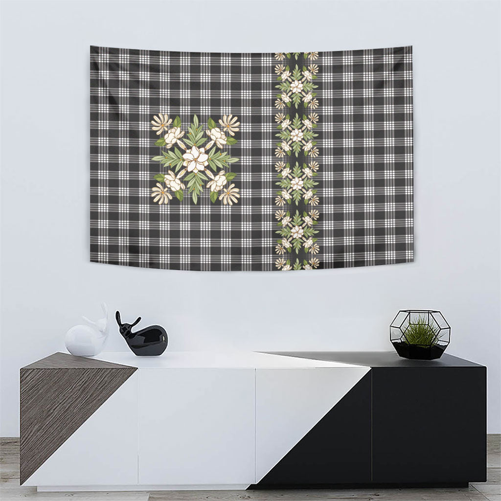 Pauli Hawai'i Palaka Squares Maile Leaf Tapestry Flowers Hawaiian Quilt Patterns LT9 - Polynesian Pride