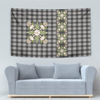Pauli Hawai'i Palaka Squares Maile Leaf Tapestry Flowers Hawaiian Quilt Patterns LT9 - Polynesian Pride
