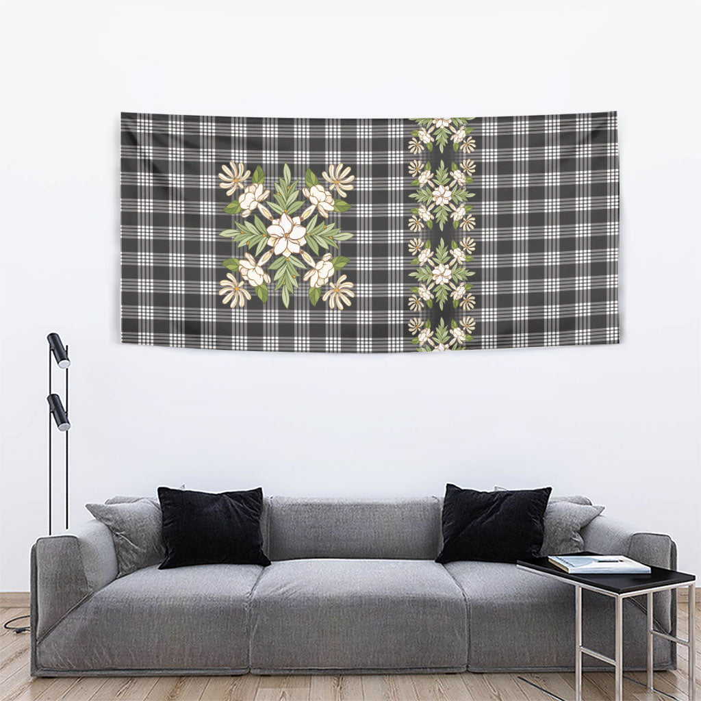 Pauli Hawai'i Palaka Squares Maile Leaf Tapestry Flowers Hawaiian Quilt Patterns LT9 - Polynesian Pride