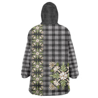 Pauli Hawai'i Palaka Squares Maile Leaf Wearable Blanket Hoodie Flowers Hawaiian Quilt Patterns LT9 - Polynesian Pride