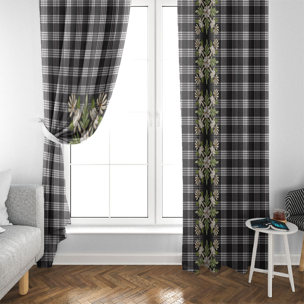 Pauli Hawai'i Palaka Squares Maile Leaf Window Curtain Flowers Hawaiian Quilt Patterns LT9 - Polynesian Pride