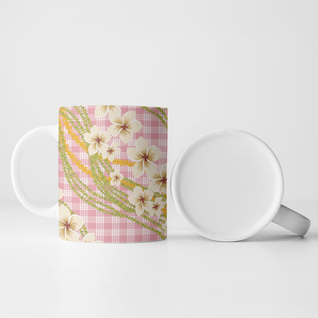 Akala Hamele Palaka Plumeria Ceramic Mug Puakenikeni and Maile Lei LT9 - Polynesian Pride