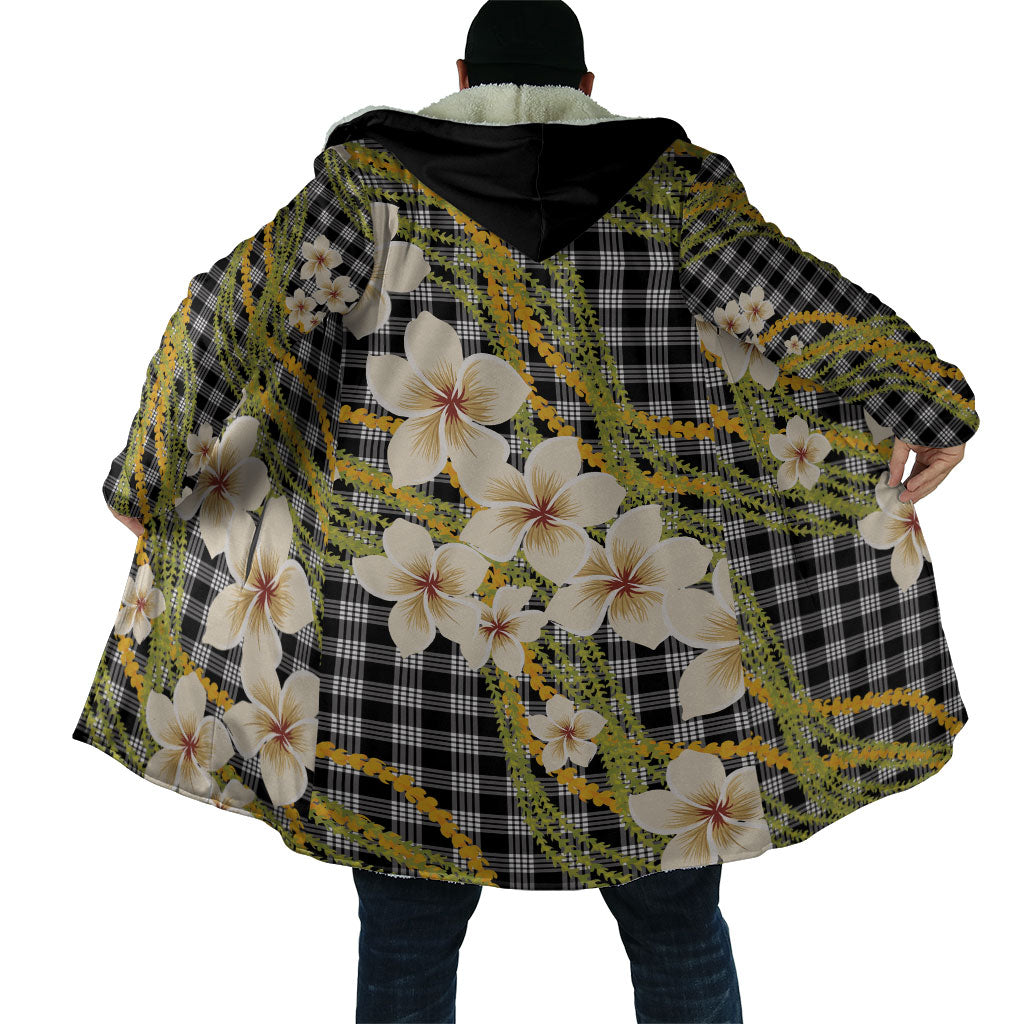 Ele'ele Hawai'i Palaka Plumeria Cloak Puakenikeni and Maile Lei LT9 - Polynesian Pride