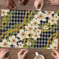 Ele'ele Hawai'i Palaka Plumeria Puzzle Puakenikeni and Maile Lei LT9 - Polynesian Pride