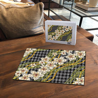 Ele'ele Hawai'i Palaka Plumeria Puzzle Puakenikeni and Maile Lei LT9 - Polynesian Pride