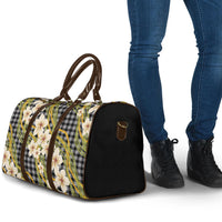 Ele'ele Hawai'i Palaka Plumeria Travel Bag Puakenikeni and Maile Lei LT9 - Polynesian Pride