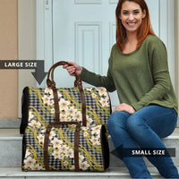 Ele'ele Hawai'i Palaka Plumeria Travel Bag Puakenikeni and Maile Lei LT9 - Polynesian Pride