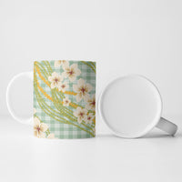Liko Kukui Hawai'i Palaka Plumeria Ceramic Mug Puakenikeni and Maile Lei LT9 - Polynesian Pride