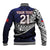 Custom Samoa Rugby Pacific Baseball Jacket Samoan Warrior Tribal Pattern