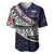 Custom Samoa Rugby Pacific Baseball Jersey Samoan Warrior Tribal Pattern