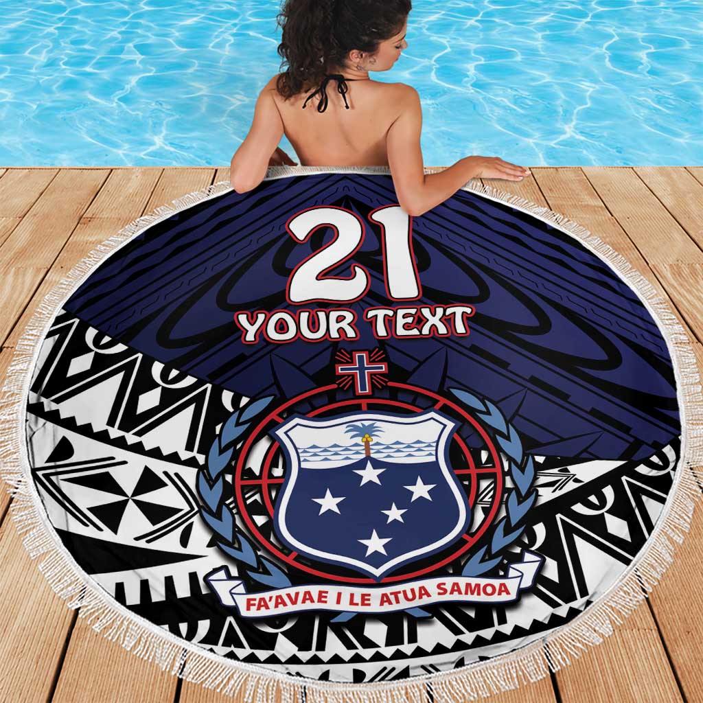 Custom Samoa Rugby Pacific Beach Blanket Samoan Warrior Tribal Pattern LT9 - Polynesian Pride