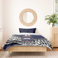 Custom Samoa Rugby Pacific Bedding Set Samoan Warrior Tribal Pattern LT9 - Polynesian Pride