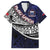 Custom Samoa Rugby Pacific Family Matching Short Sleeve Bodycon Dress and Hawaiian Shirt Samoan Warrior Tribal Pattern