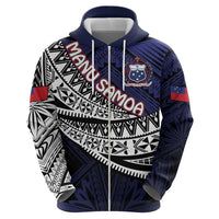 Custom Samoa Rugby Pacific Hoodie Samoan Warrior Tribal Pattern LT9 - Polynesian Pride