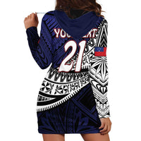 Custom Samoa Rugby Pacific Hoodie Dress Samoan Warrior Tribal Pattern LT9 - Polynesian Pride