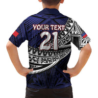 Custom Samoa Rugby Pacific Kid Hawaiian Shirt Samoan Warrior Tribal Pattern LT9 - Polynesian Pride