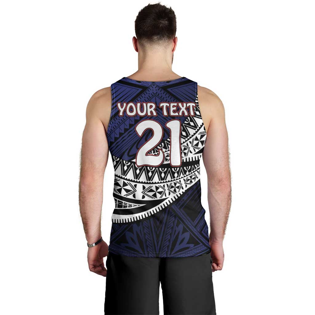 Custom Samoa Rugby Pacific Men Tank Top Samoan Warrior Tribal Pattern LT9 - Polynesian Pride
