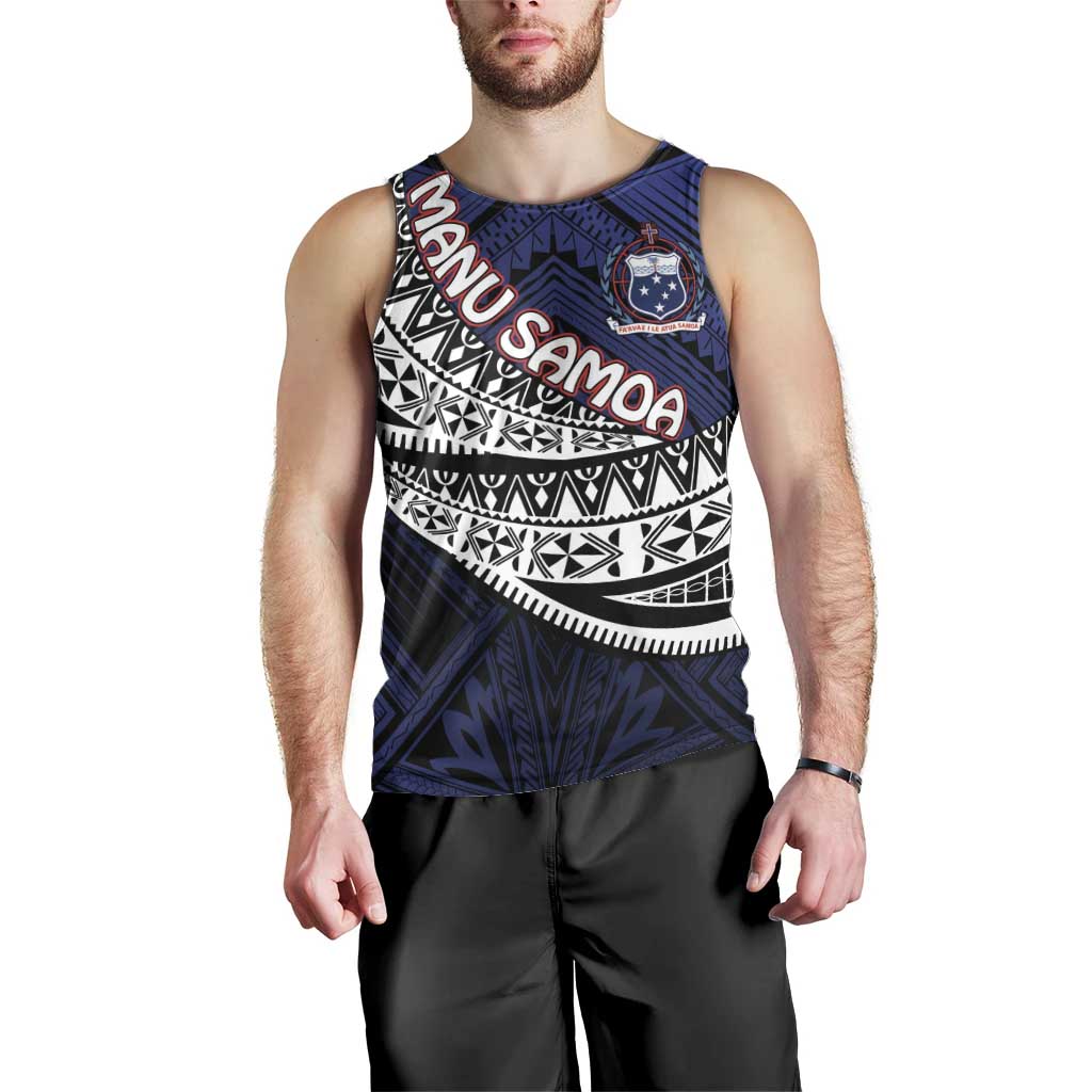 Custom Samoa Rugby Pacific Men Tank Top Samoan Warrior Tribal Pattern LT9 - Polynesian Pride