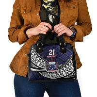 Custom Samoa Rugby Pacific Shoulder Handbag Samoan Warrior Tribal Pattern LT9 - Polynesian Pride