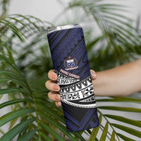 Custom Samoa Rugby Pacific Skinny Tumbler Samoan Warrior Tribal Pattern LT9 - Polynesian Pride