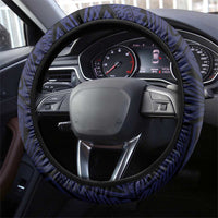 Samoa Rugby Pacific Steering Wheel Cover Samoan Warrior Tribal Pattern LT9 - Polynesian Pride
