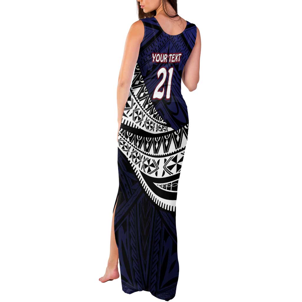 Custom Samoa Rugby Pacific Tank Maxi Dress Samoan Warrior Tribal Pattern LT9 - Polynesian Pride