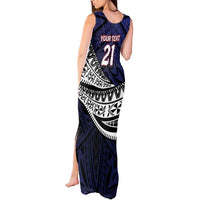 Custom Samoa Rugby Pacific Tank Maxi Dress Samoan Warrior Tribal Pattern LT9 - Polynesian Pride
