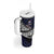 Custom Samoa Rugby Pacific Tumbler With Handle Samoan Warrior Tribal Pattern