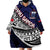 Custom Samoa Rugby Pacific Wearable Blanket Hoodie Samoan Warrior Tribal Pattern